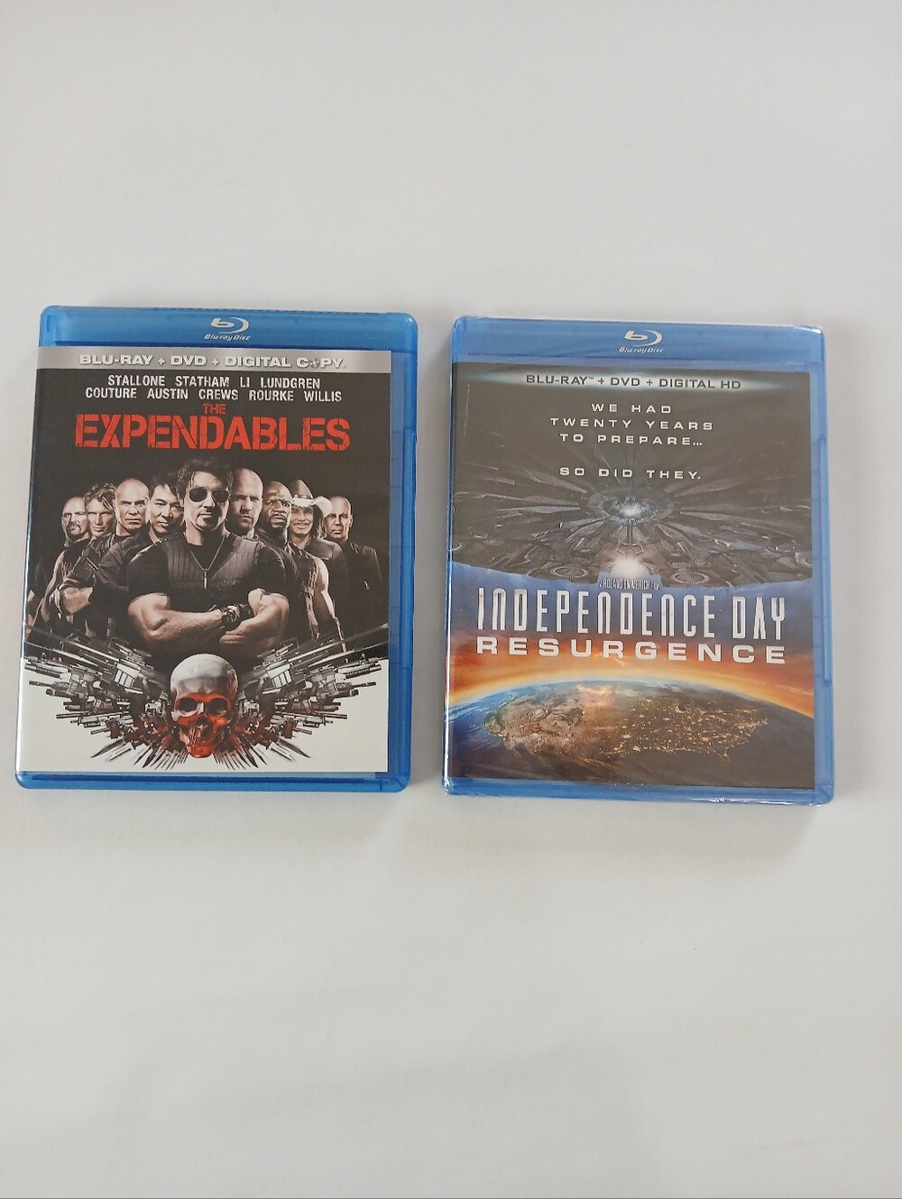 2 New & Used Action Blu-ray DVD Digial Copy Movies